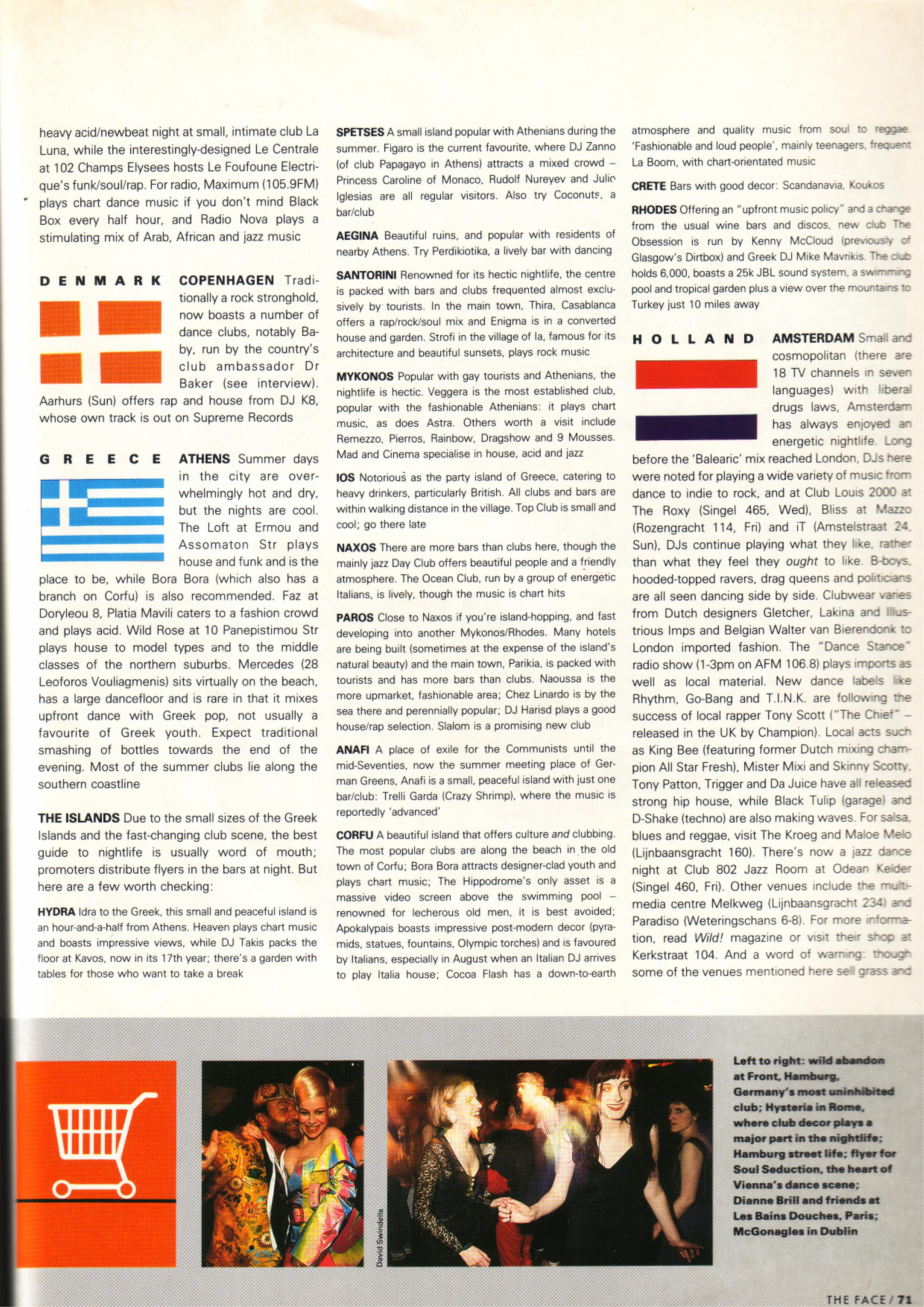 The Face, Euro Clubbing, 1990, Test Pressing, Balearic, Balearic Beat, Disco, House, Mixes, Mellow, Culture, Fashion, Art, Design, The Face,