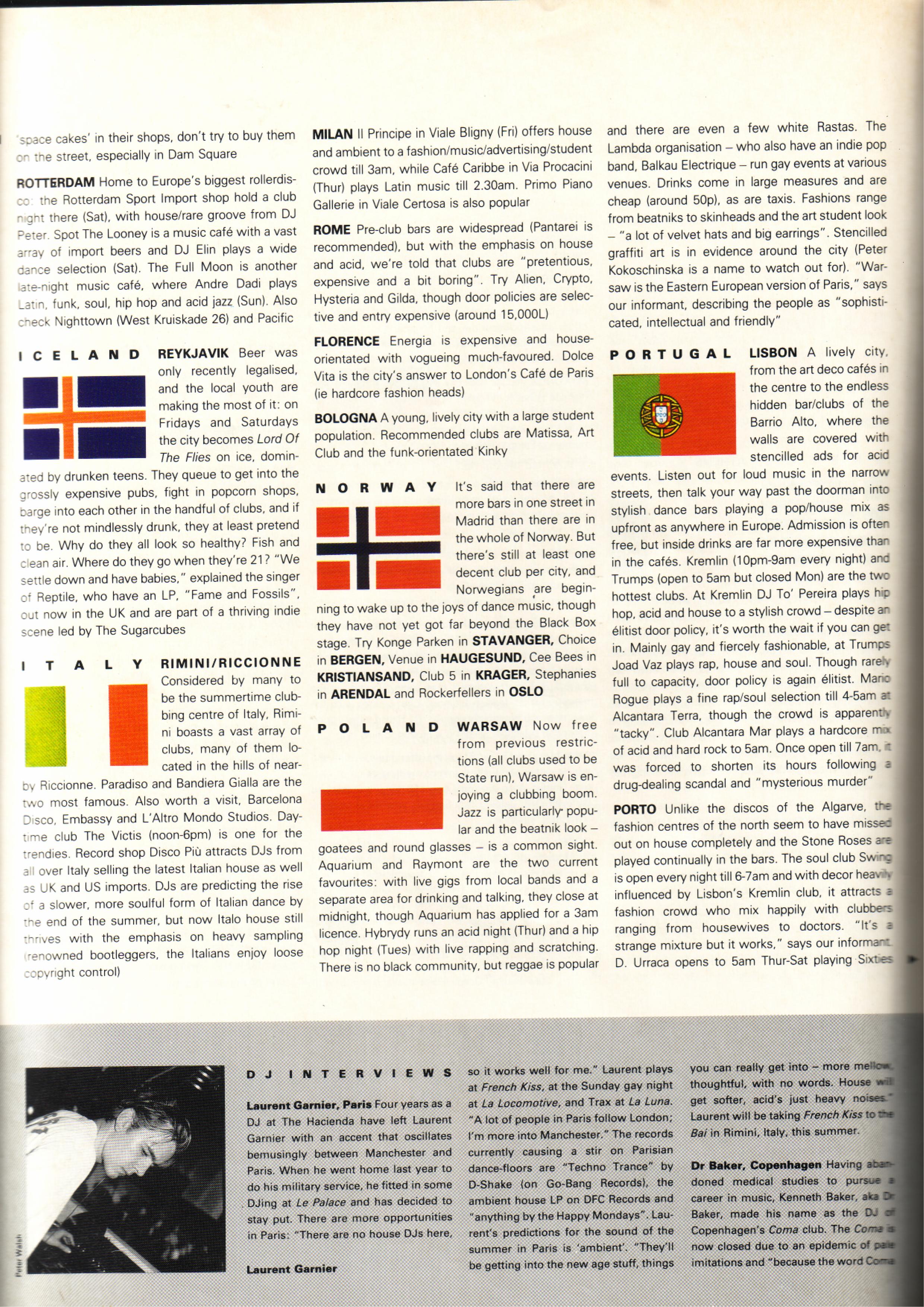 The Face, Euro Clubbing, 1990, Test Pressing, Balearic, Balearic Beat, Disco, House, Mixes, Mellow, Culture, Fashion, Art, Design, The Face,