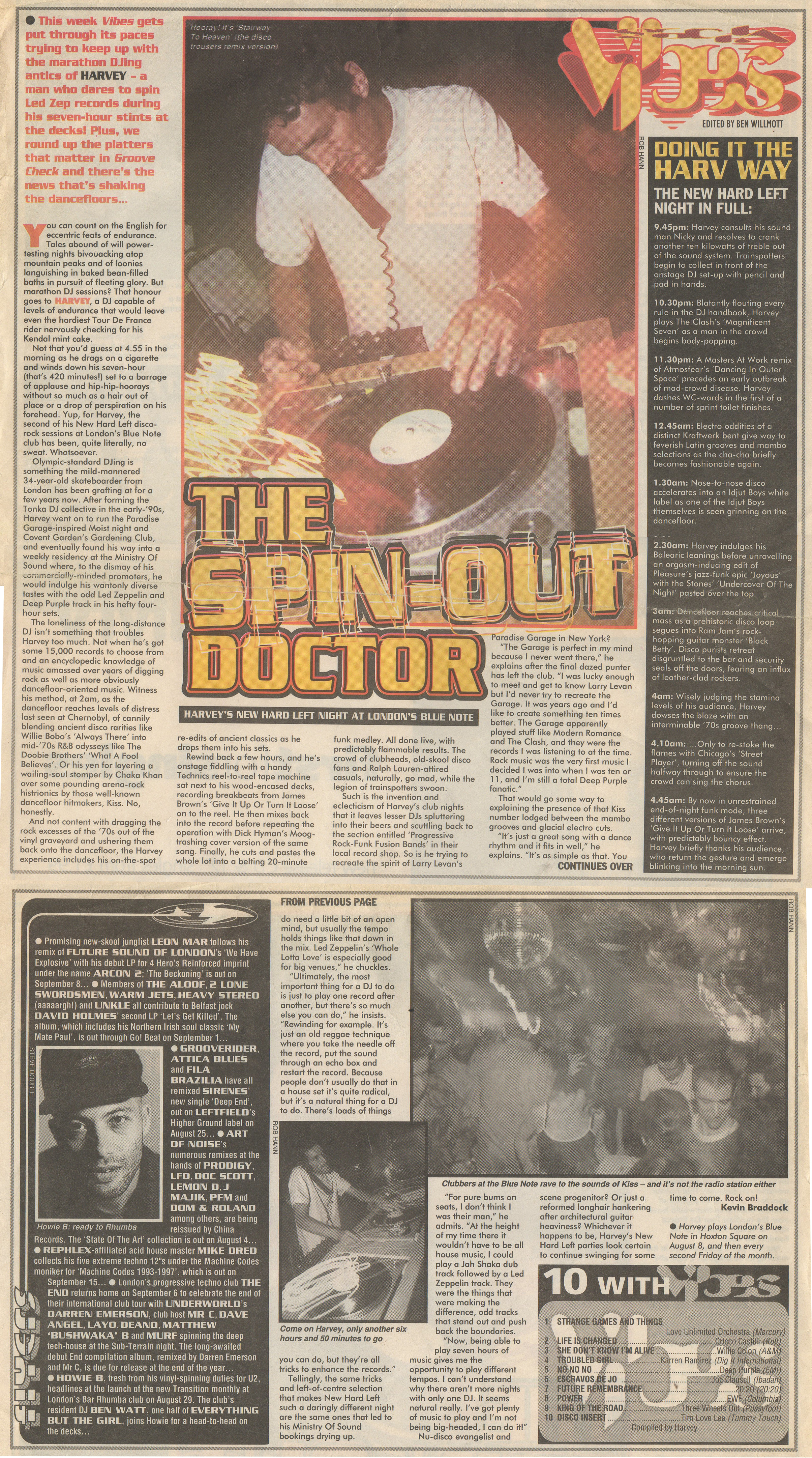 Dj Harvey, Interview New Hard Left, NME, Kevin Braddock, Disco, DJ,