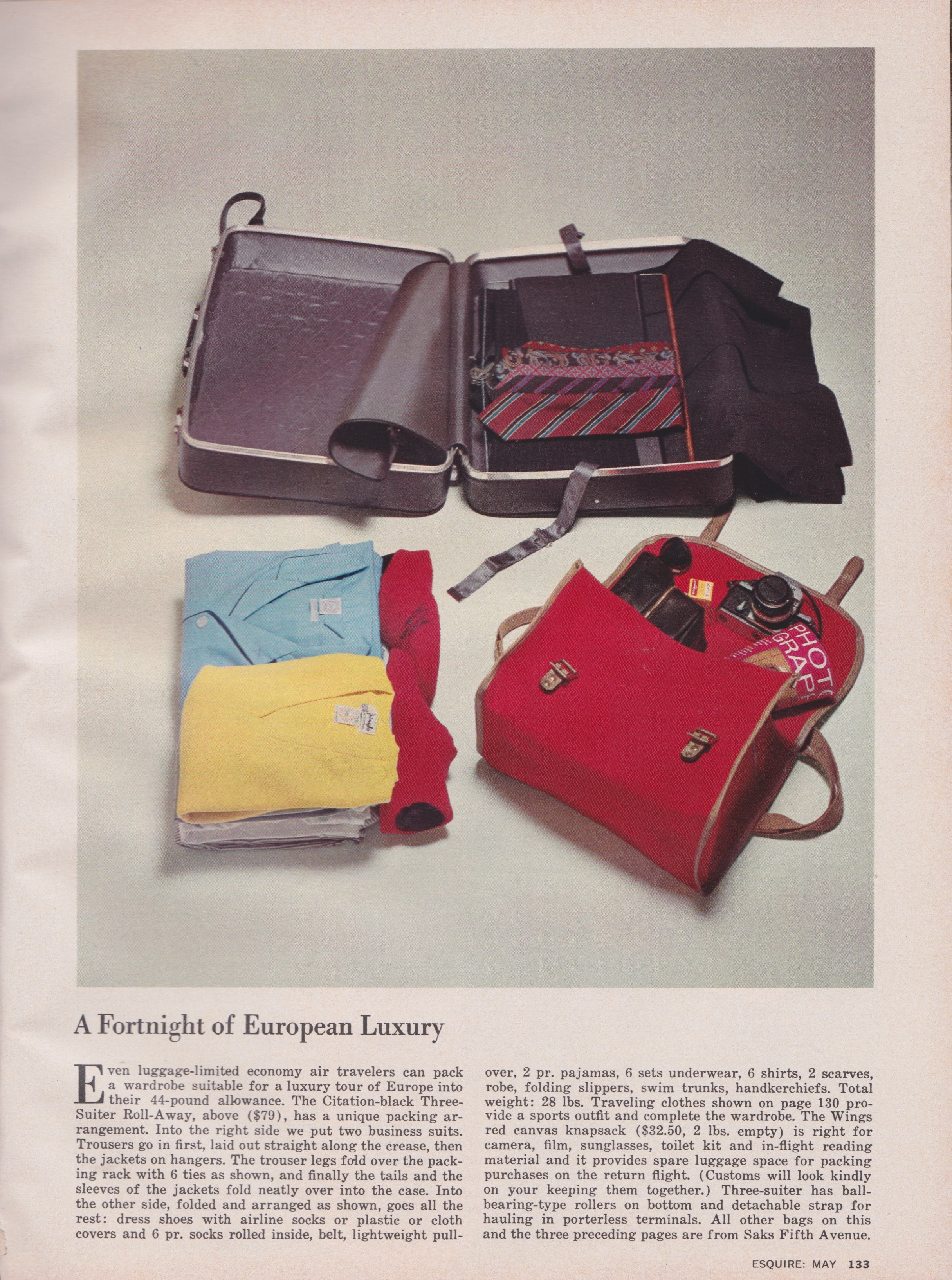 Esquire, May, 1974, Fashion
