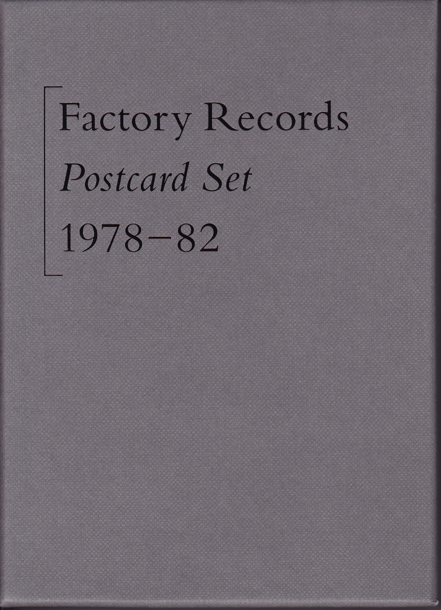 Test Pressing, Just Because, Dr Rob, Factory Records Postcard Set, 1978-82, Polite Cards