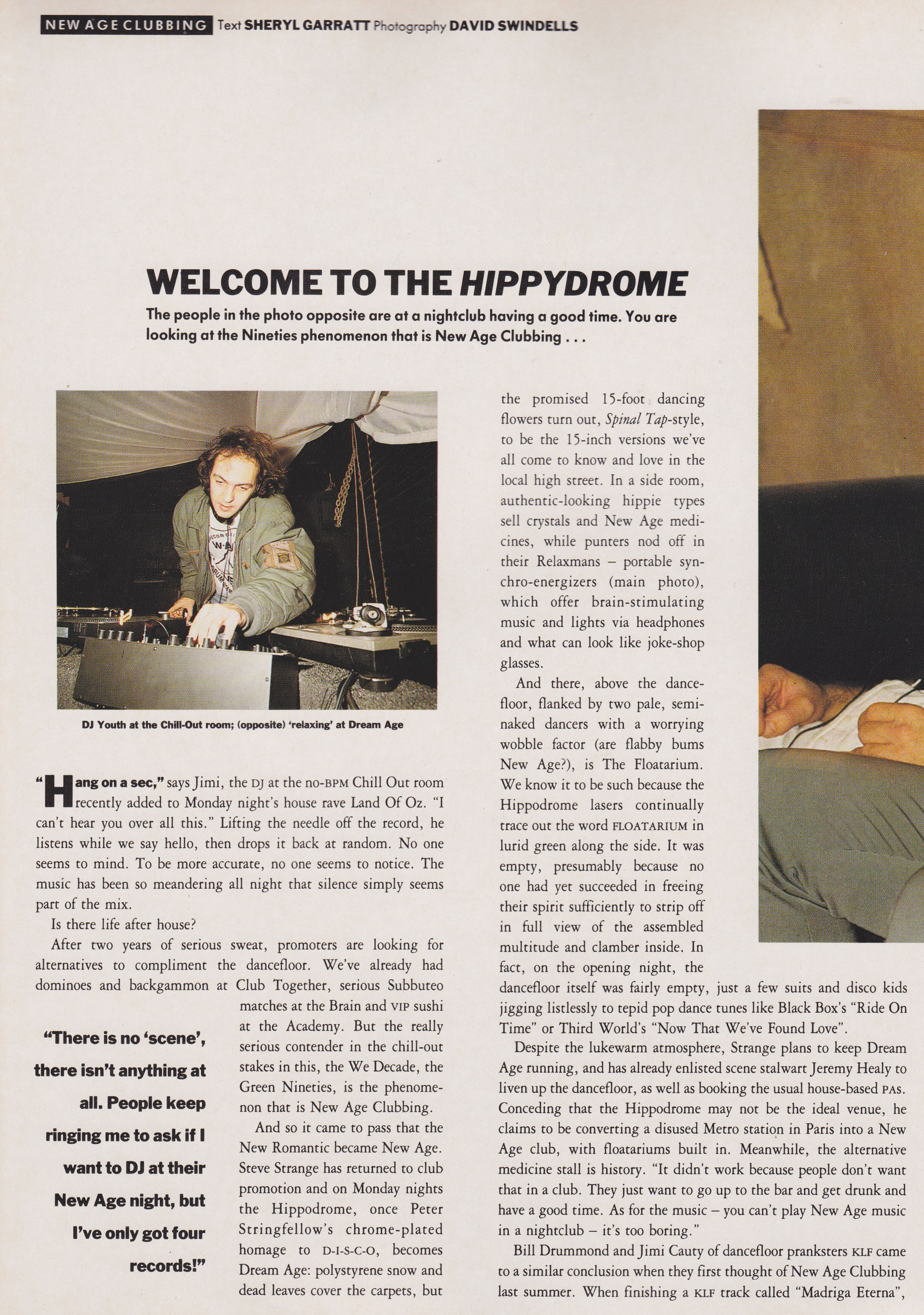 Welcome To The Hippydrome, The Face, February, 1990, Sheryl Garratt, Dave Swindells, The KLF, The Orb, Jimi Cauty, New Age Clubbing