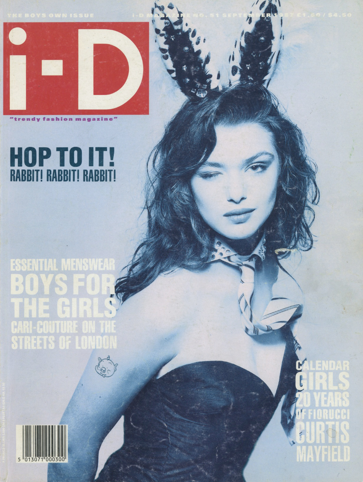 i-D, September, 1987, Cover