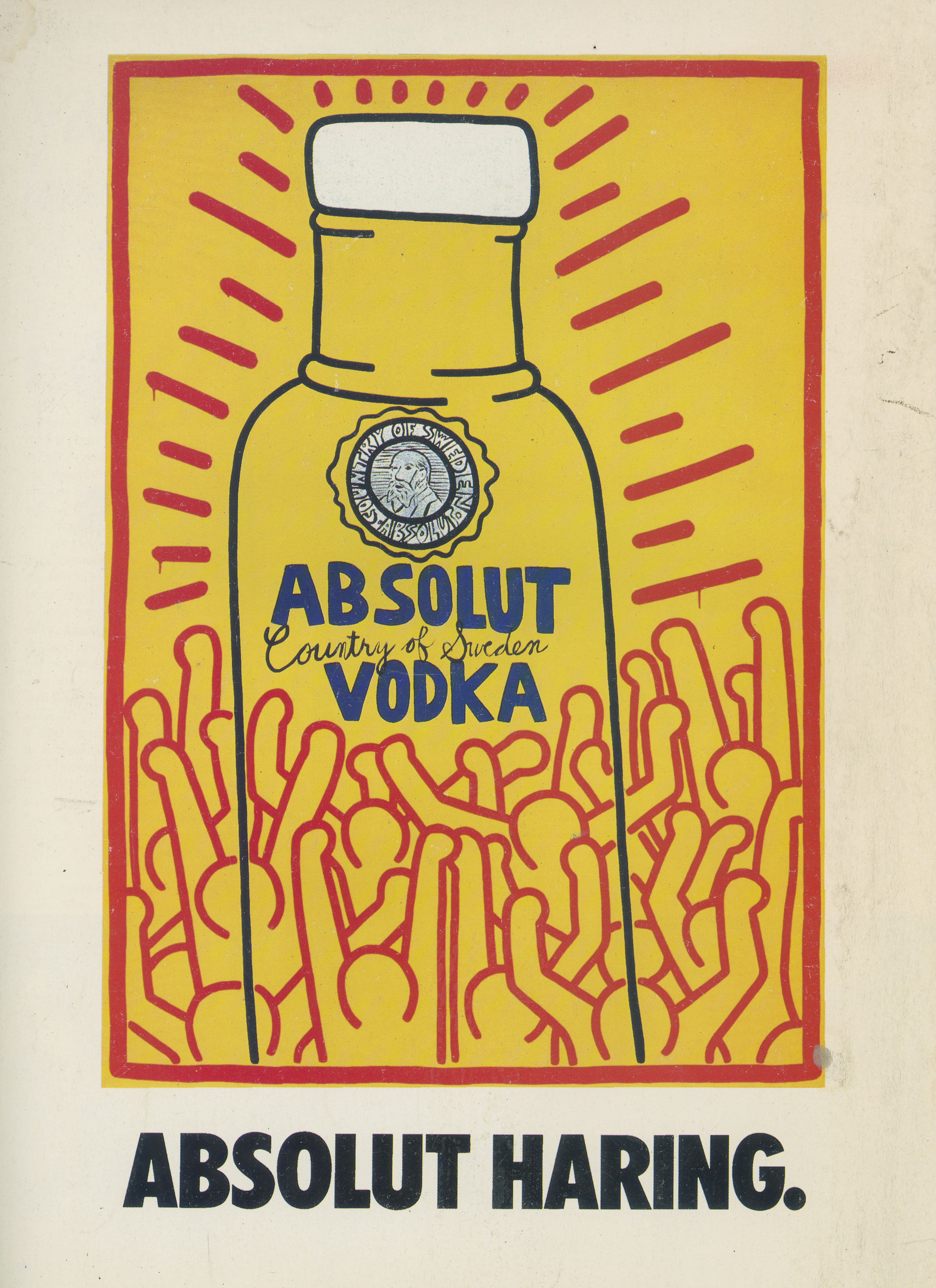 Keith Haring, Test Pressing, Absolut, Vodka, Advert, 