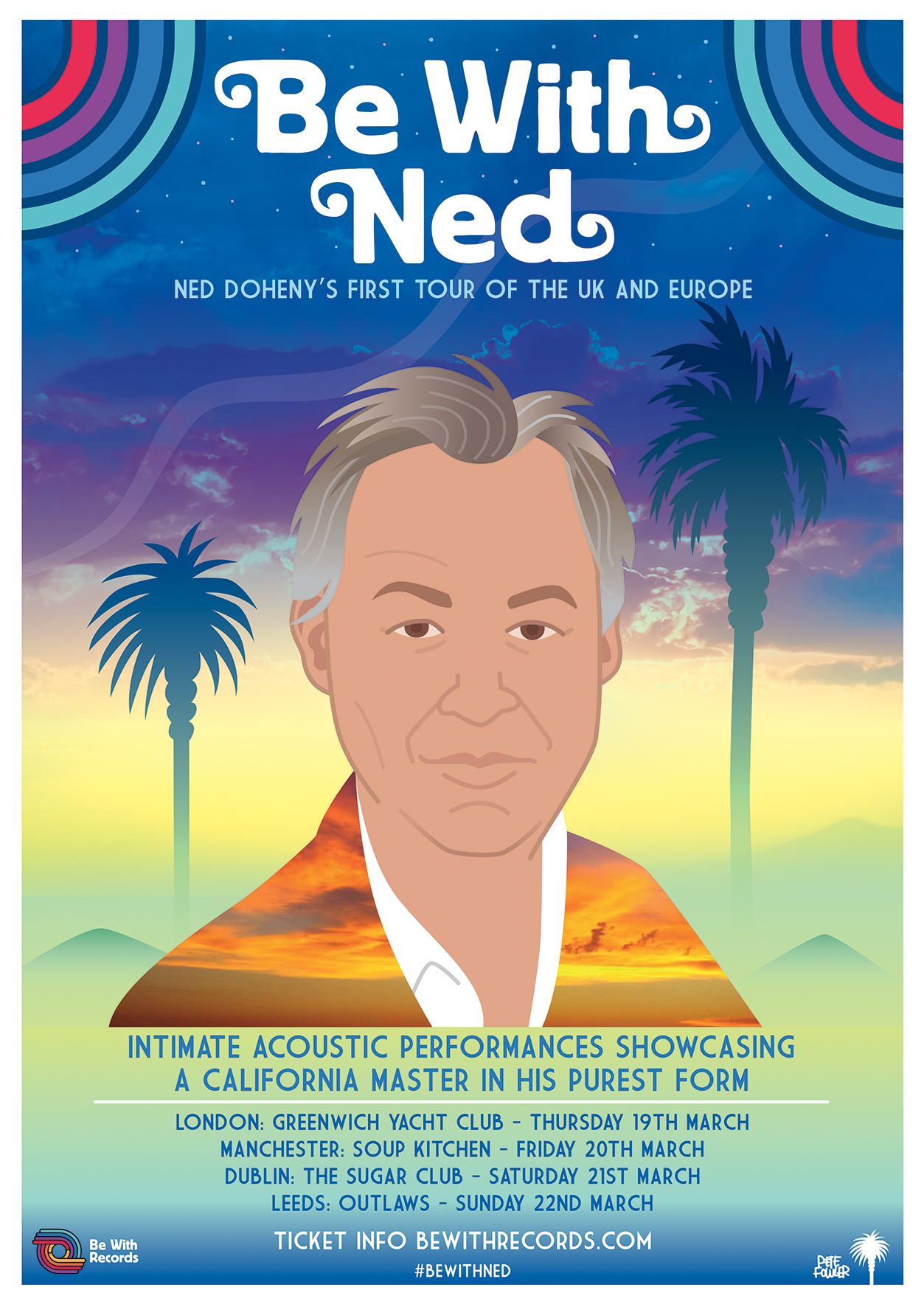 Ned Dohney, UK Tour, Be With Records