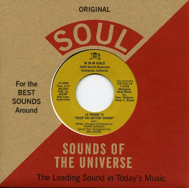 Test Pressing, Dr Rob, Le Frank O`, Keep On Gettin` Down, Soul Jazz, Sounds Of The Universe