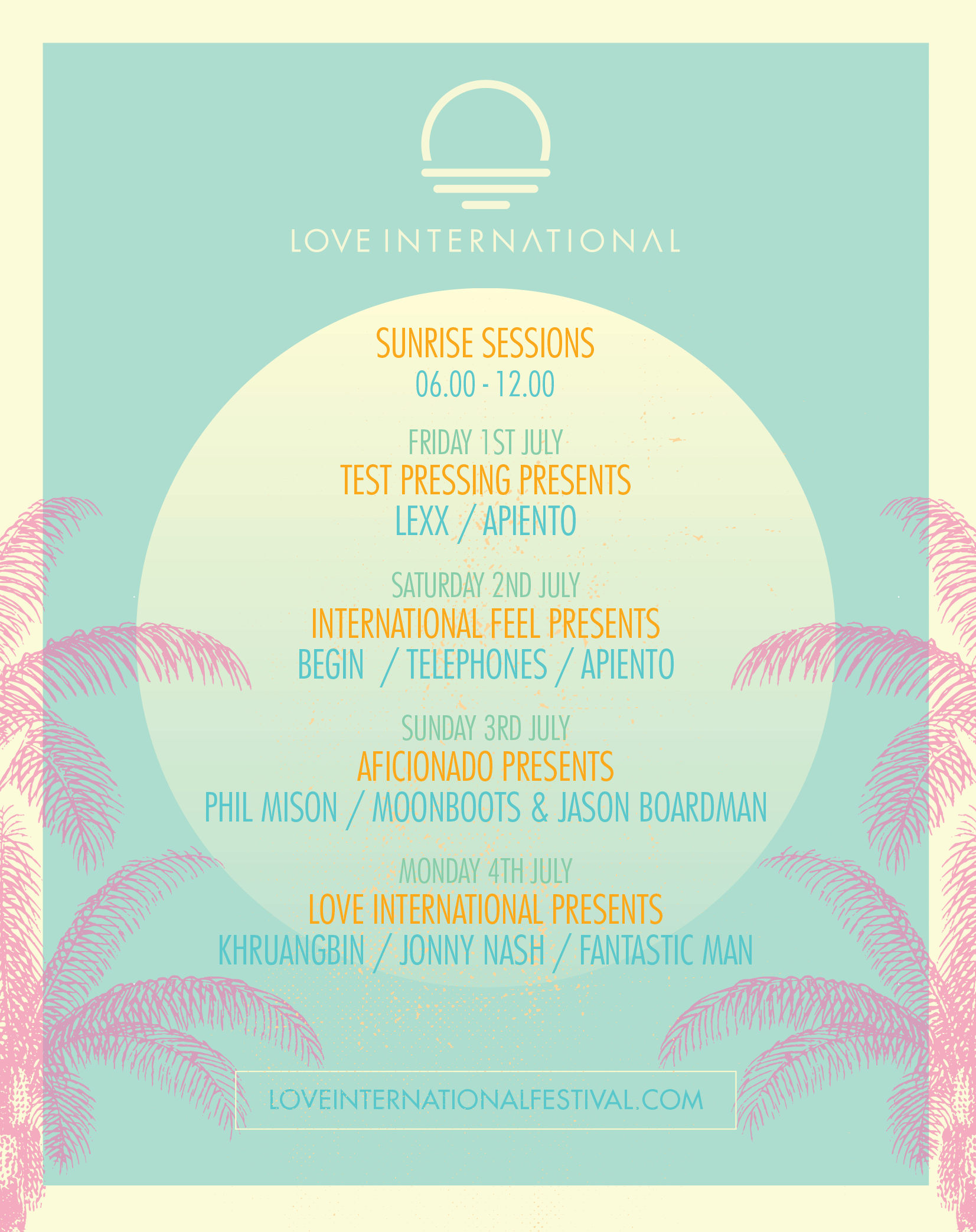 The Sunrise Sessions, Love International, Croatia, Moonboots, Mix, Test Pressing