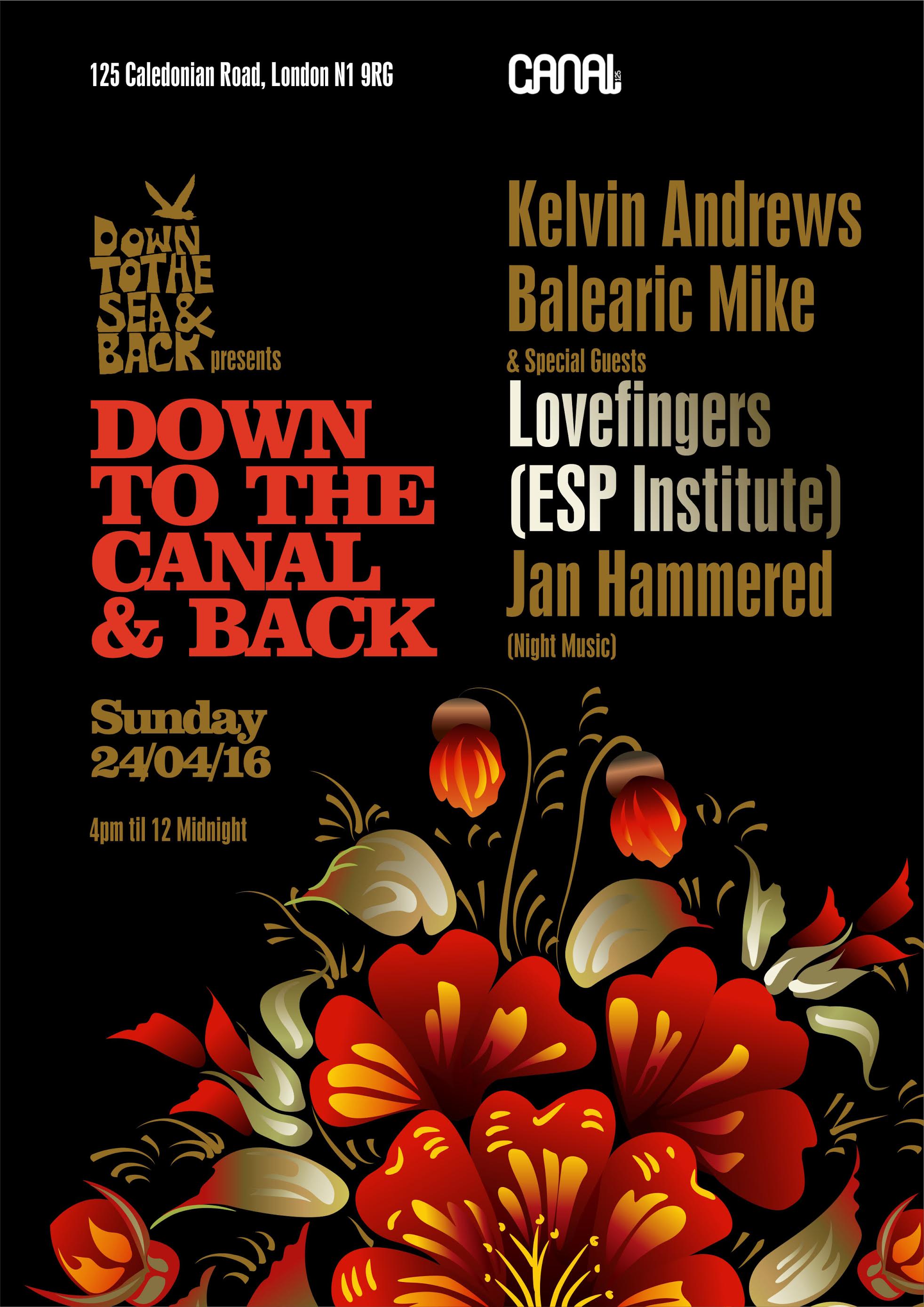 Down To The Canal And Back, Canal, London, Balearic Mike, Kelvin Andrews, Jan Hammered, Lovefingers, Party , London