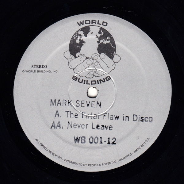 Test Pressing, Dr Rob, Review, World Building, Mark Seven, Ari Goldman, Earcave, Beautiful Swimmers, Jus`Wax, Parkway, Parkwest, The Fatal Flaw In Disco