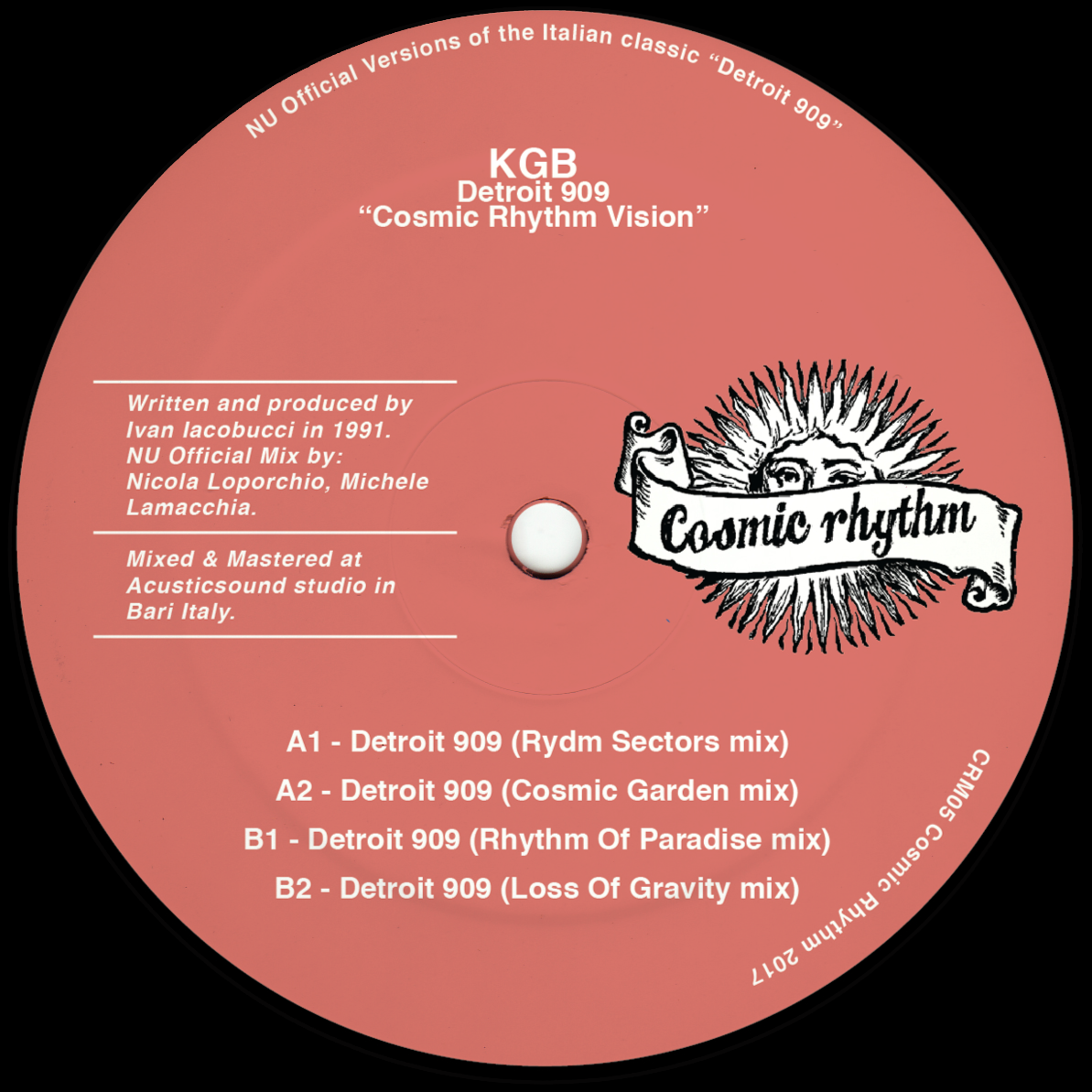 Cosmic Rhythm Records, Rhythm Of Paradise, Label, Italy, House, Test Pressing, Cosmic Garden, Spiritual Emphasi, Loss Of Gravity, KGB