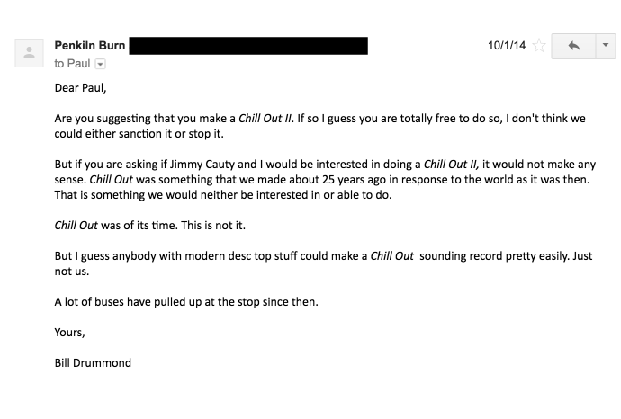 KLF, CHILL OUT, CHILL OUT 2, NEVER GOING TO HAPPEN, BILL DRUMMOND, JIMI CAUTY, 23, THE JAMMS,