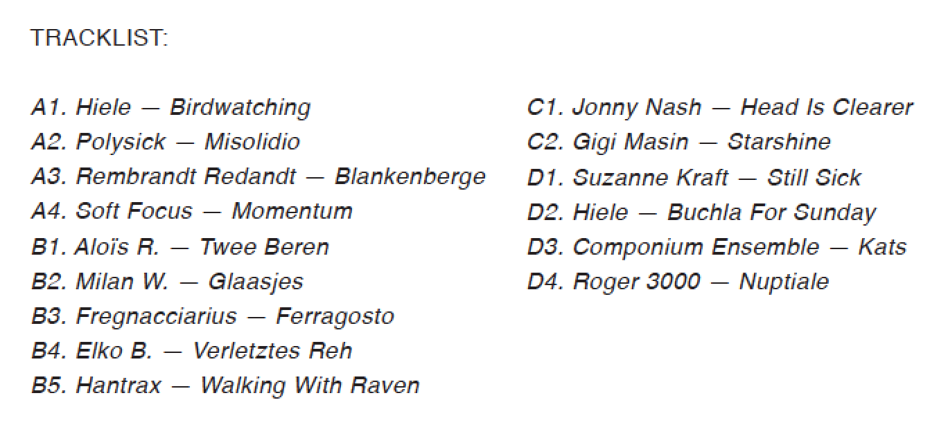EX03, track listing 