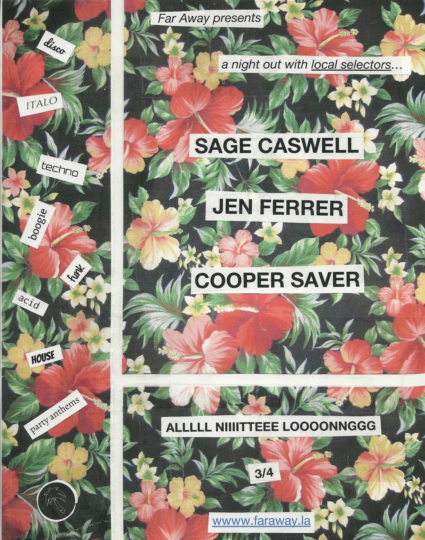 Cooper Saver, Far Away, Parties, LA, DJ, Mix, Test Pressing, 2018, Party