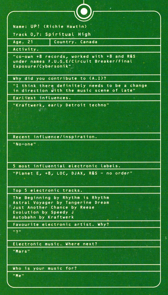 Warp, Artificial Intelligence, Interviews, 1992, Polygon Window, B12, Musicology, Autechre, I.A.O, Speedy J, Up!, Richie Hawtin, Alex Paterson, The Orb, Interviews, Classic, Warp Records