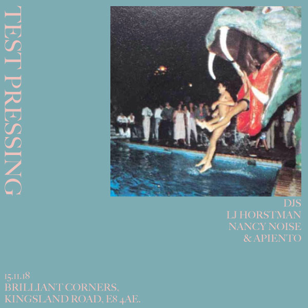 Nance Noise, LJ Horstman, Apiento, Brilliant Corners, Test Pressing, Thursday